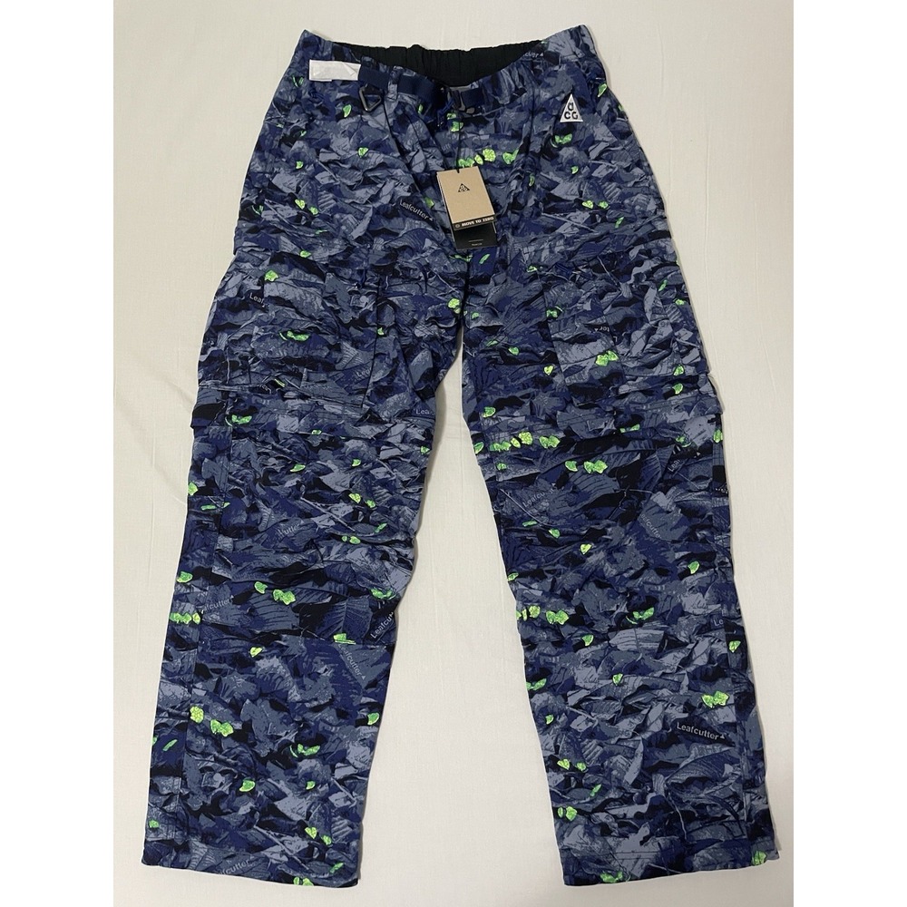 NWT Nike ACG Smith Summit‎ Mens Size S Blue Green Water-Repellent UV Cargo Pants